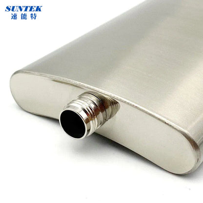 8oz personalized flat stainless steel water bottles