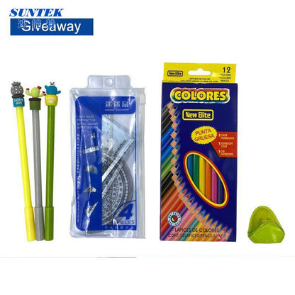 Sublimation Blank Children′s Stationery Bag with Pencel Pencil and Ruler