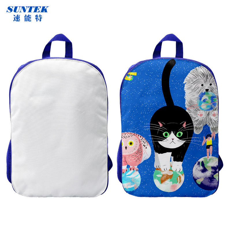 Fashion Design Durable Sublimation Blank Student Backpack Schoolbag