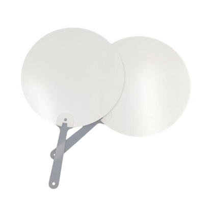 Sublimation Blank 17.5cm Plastic Fan with Handle for Summer Decoration Cultural Promotional Products