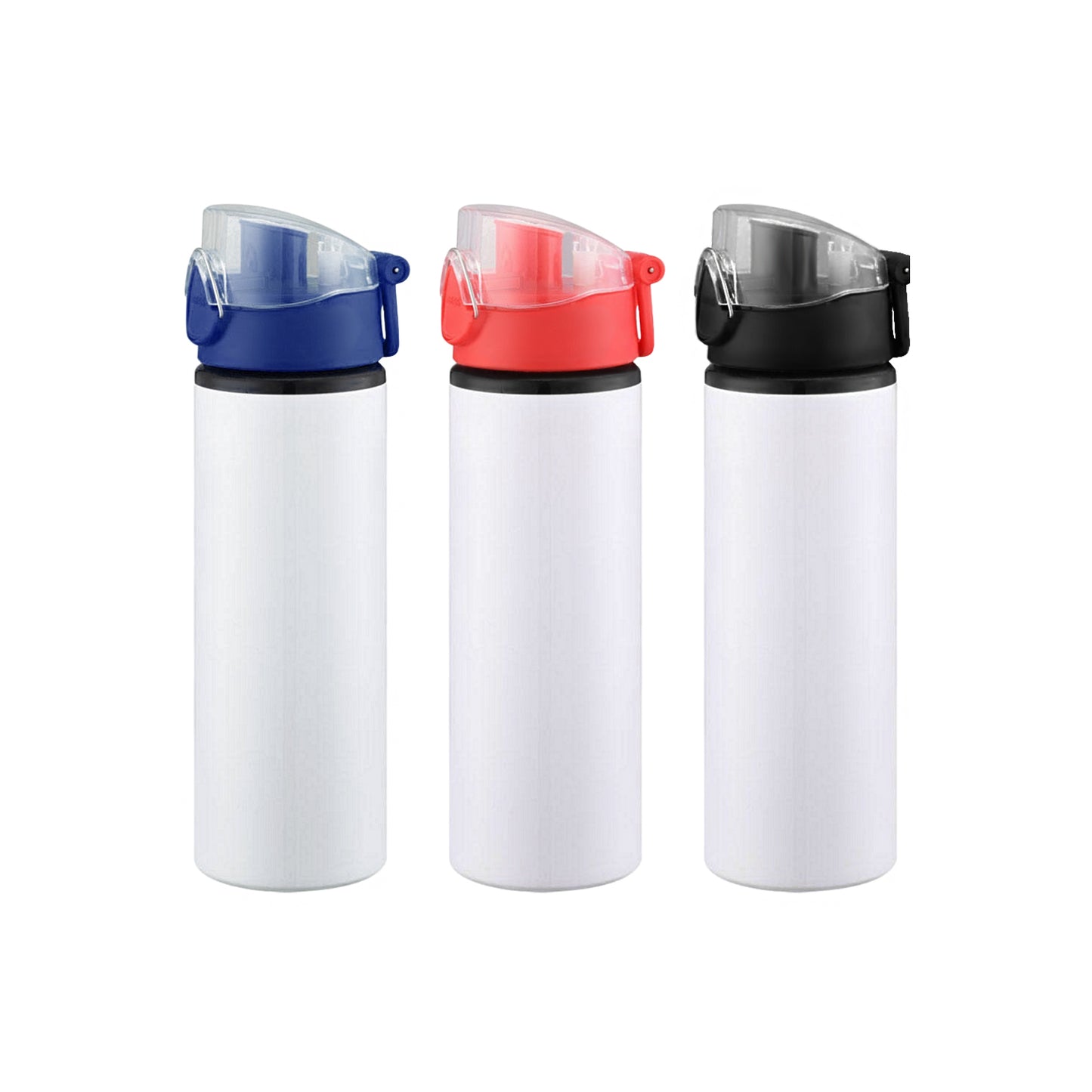 Sublimation Blank White 750ml Big Mouth Aluminum Sports Water Bottle with Handle Lid