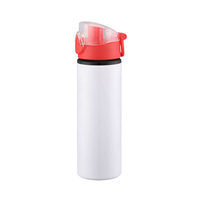 Sublimation Blank White 750ml Big Mouth Aluminum Sports Water Bottle with Handle Lid