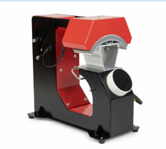 Auto Lift 3-in-1 Cap Heat Press Machine, 3 Size Adjustable Mandrels, 350W/310W Dual Voltage, 40-210°C, Black Red, 8.1kg