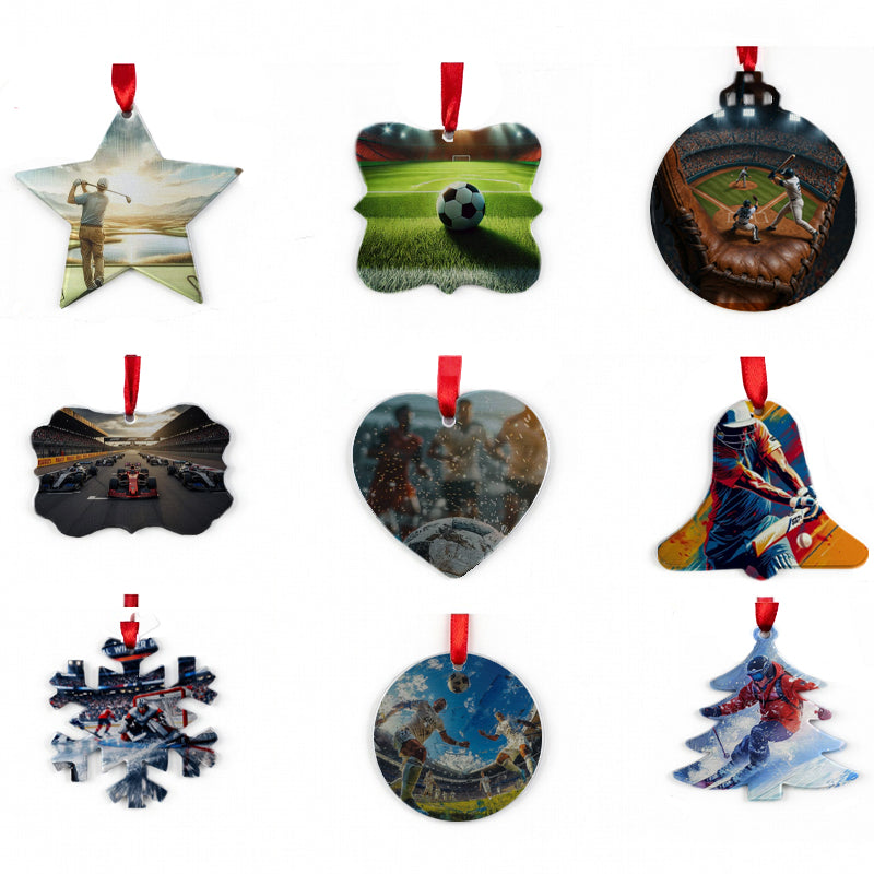 Custom Metal Photo Ornament - Personalized Picture Hanging