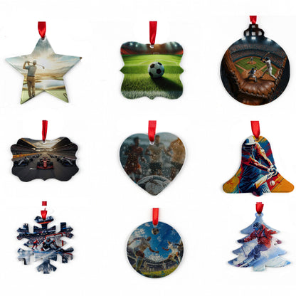 Custom Metal Photo Ornament - Personalized Picture Hanging