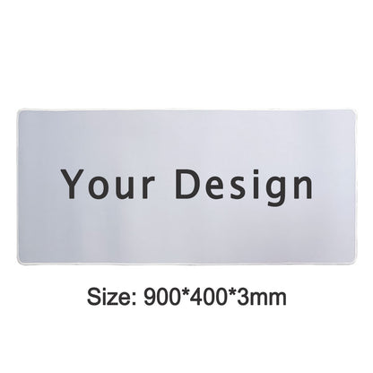 Gaming Mouse Pad 11.8×31.5 inch - NFL Super Bowl LVIX Memorial Heat Press Printing, Non-Slip Rubber Base for Fans & Desktop Use