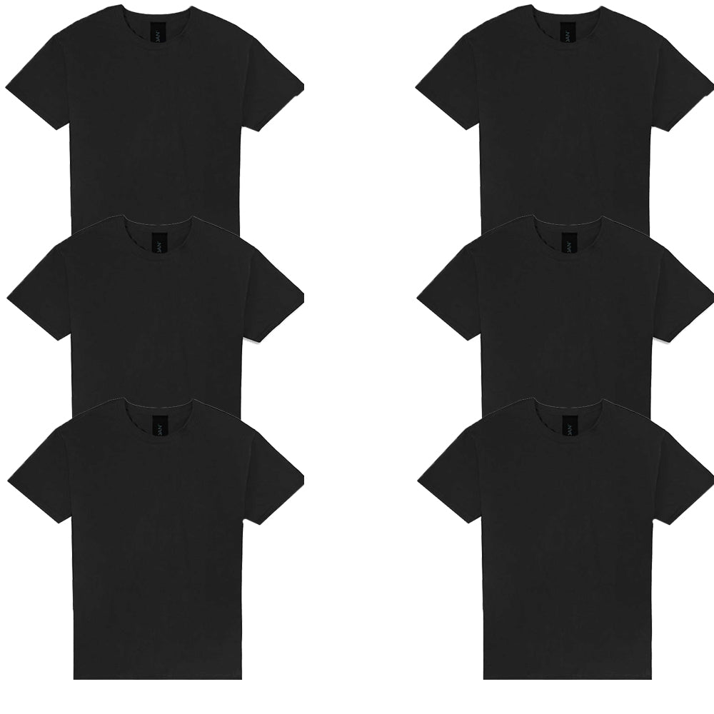 Gildan 6 Pack Blank Cotton T-Shirt – Ultra Soft & Breathable | HTV Ready, Perfect for DIY Printing, Gifts & Streetwear Basic