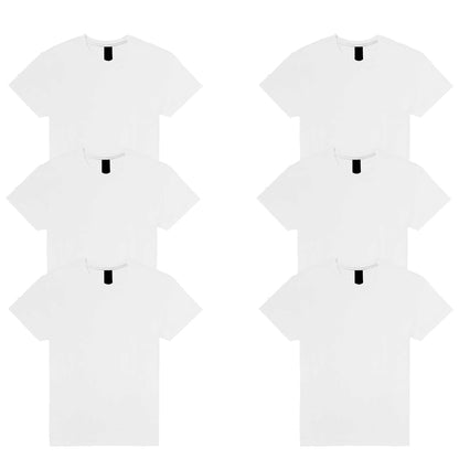 Gildan 6 Pack Blank Cotton T-Shirt – Ultra Soft & Breathable | HTV Ready, Perfect for DIY Printing, Gifts & Streetwear Basic