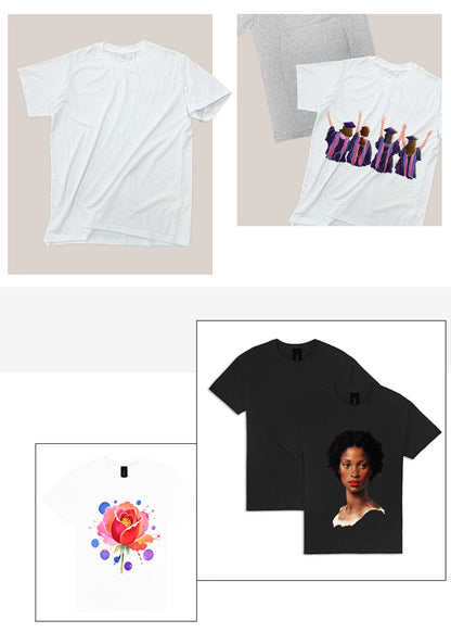 Gildan 6 Pack Blank Cotton T-Shirt – Ultra Soft & Breathable | HTV Ready, Perfect for DIY Printing, Gifts & Streetwear Basic