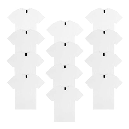 Gildan 6 Pack Blank Cotton T-Shirt – Ultra Soft & Breathable | HTV Ready, Perfect for DIY Printing, Gifts & Streetwear Basic
