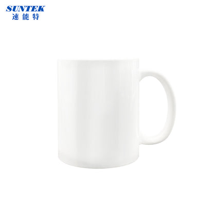 11oz Sublimation Ceramic Coffee Mug White With Color Inside, Handled Mug With Foam Box